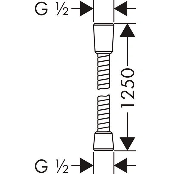 Brauseschlauch, »Sensoflex«, 125 cm, chromfarben
