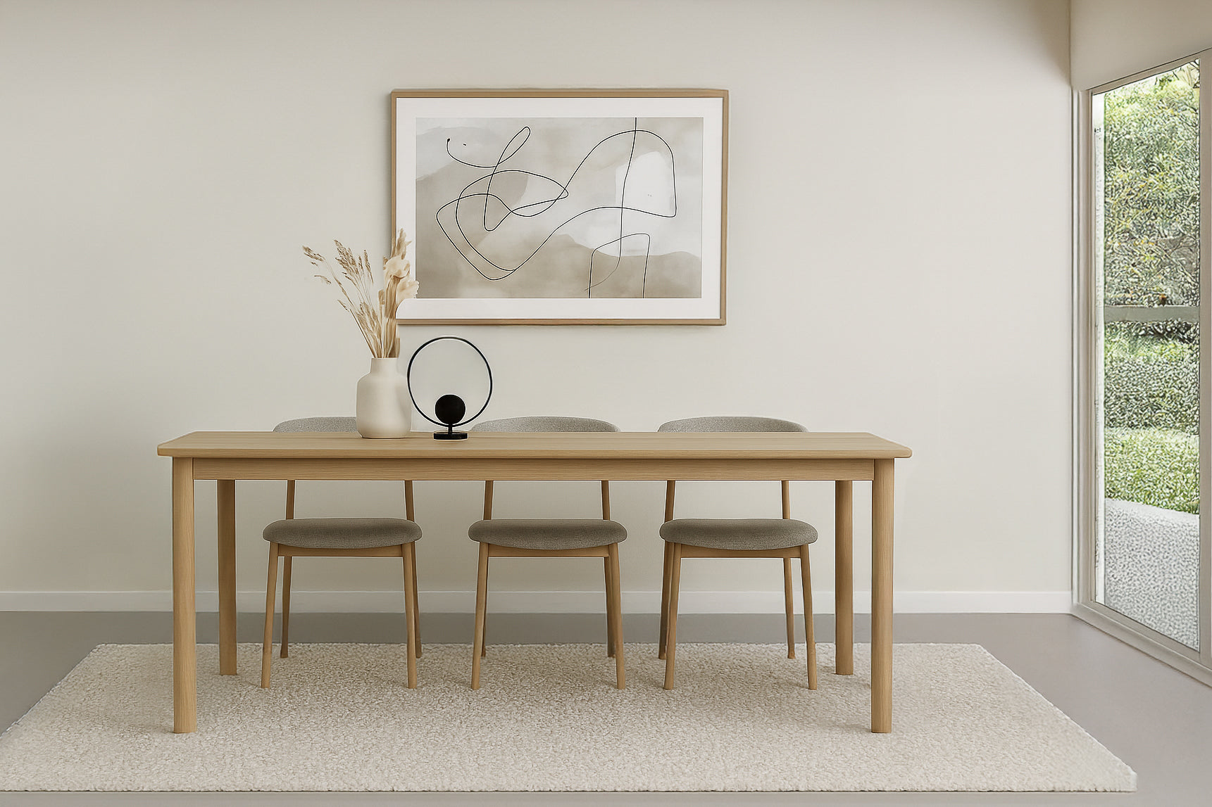 Livingfurn - Eetkamertafel Tobago - 90x220x76cm
