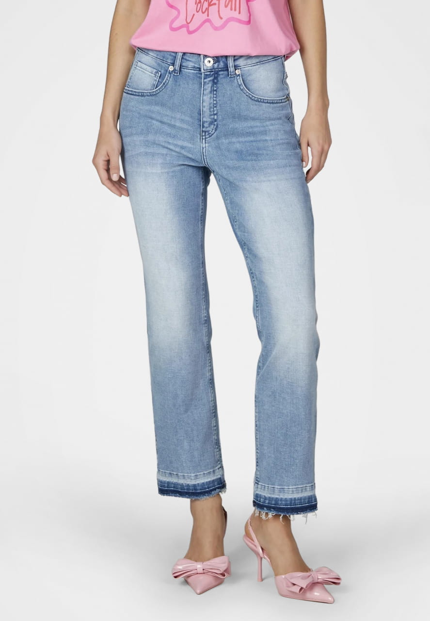 Verkürzte Flared Jeans