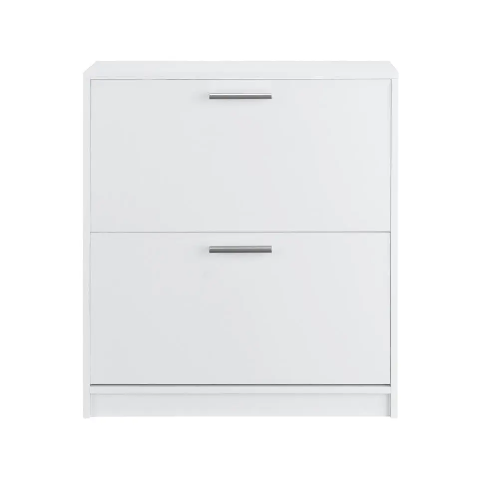 Bill - Schoenenkast met 2 kleppen in wit