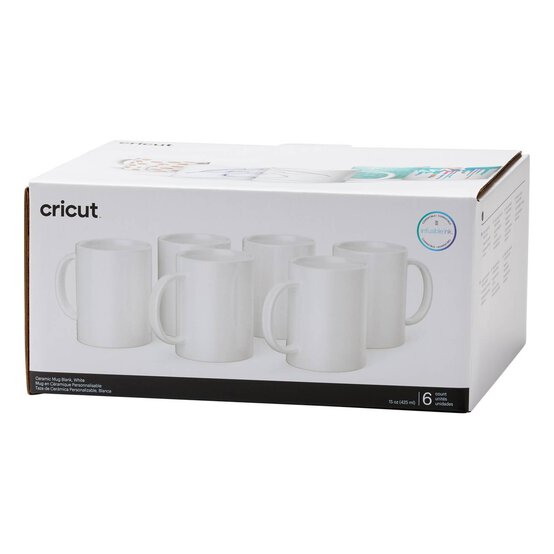 Cricut Ceramic Mug Blank 425ml 6 Pack