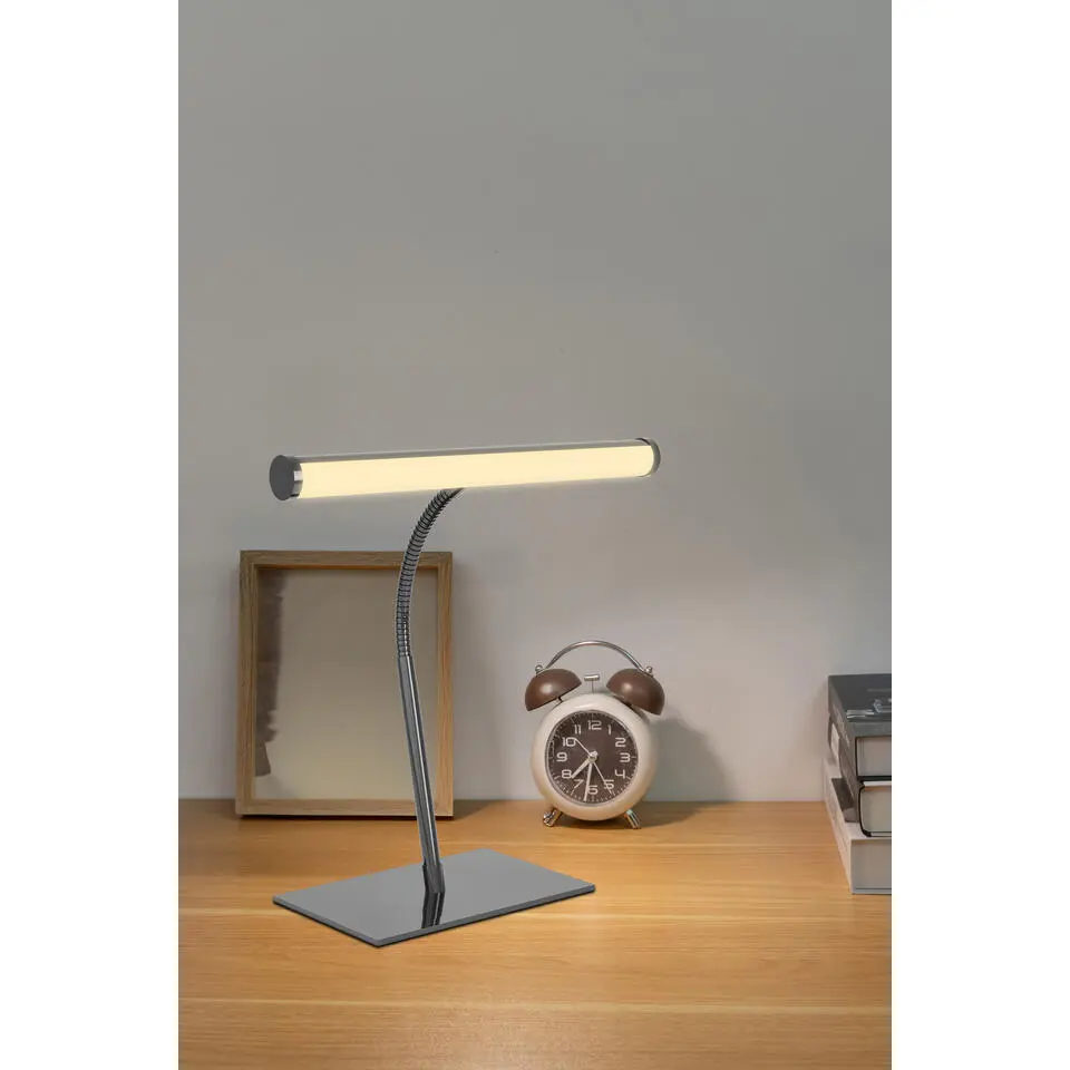 EGLO Riccione Tafellamp - Bureaulamp - 39.5 cm - Zwart Nikkel