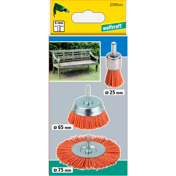 Drahtbürsten-Set, Nylon