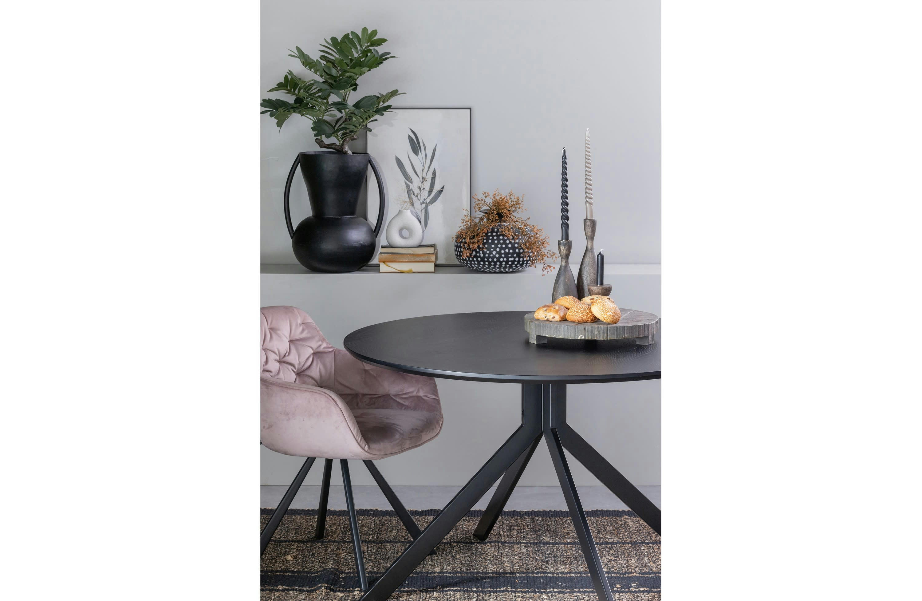 SIEP - Vase en métal noir