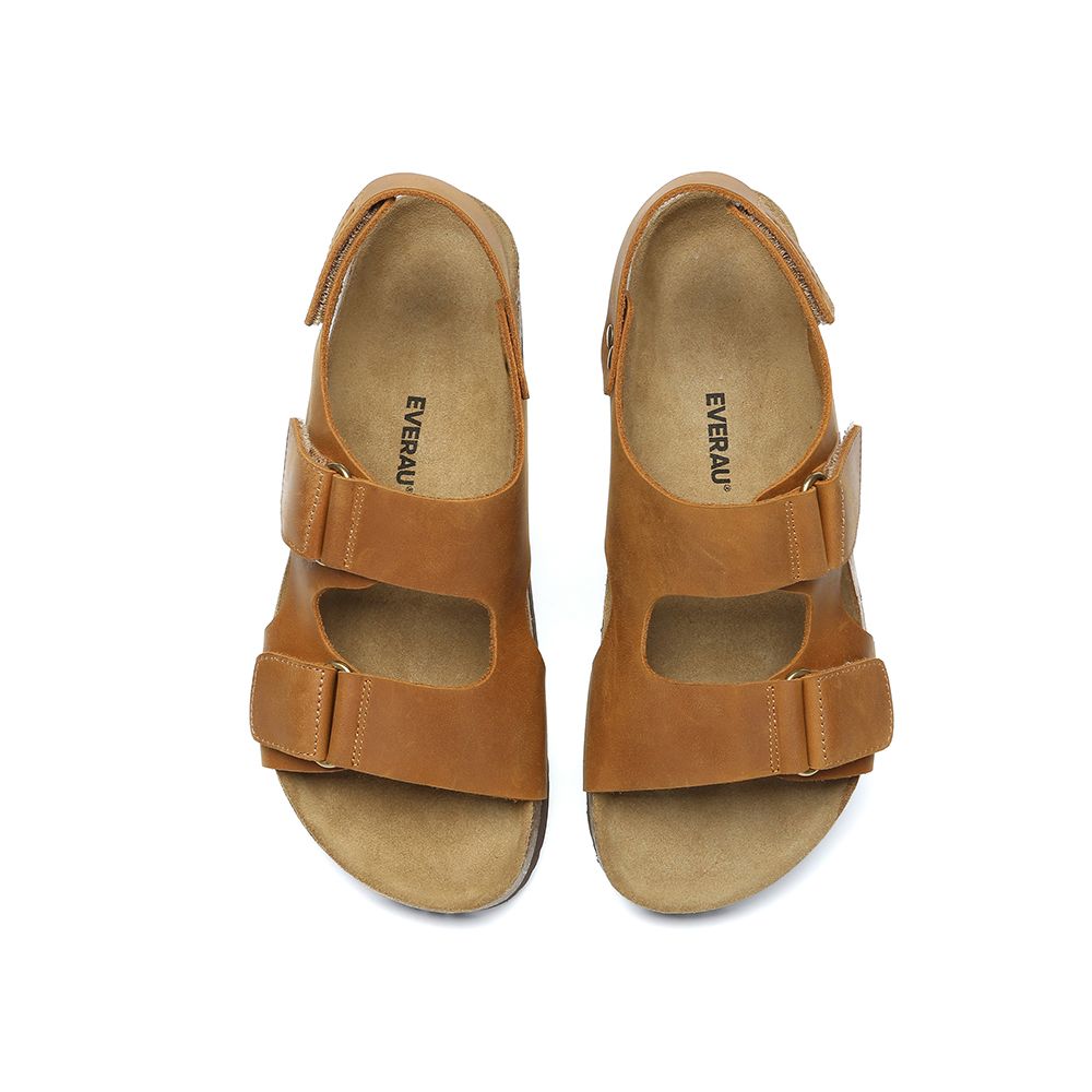 EverAu Australia Cow Genuine Leather Yelena Sandals with Eva Sole