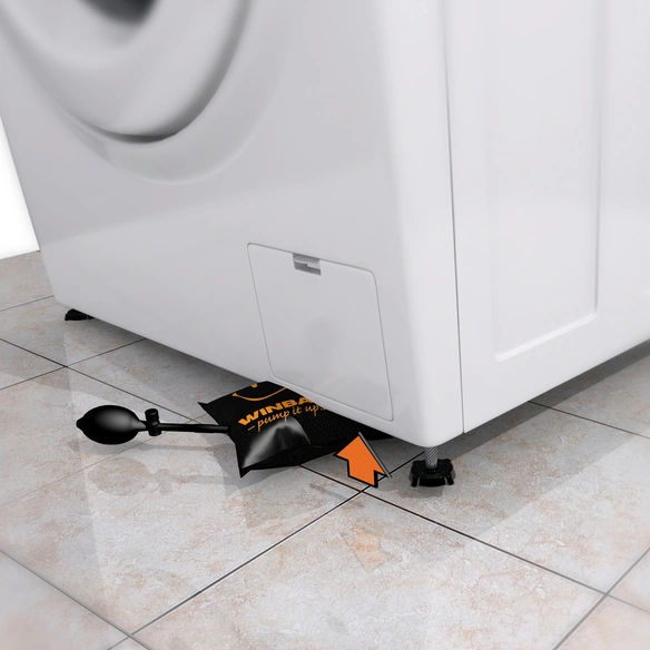 Montagekissen, schwarz/orange, Kunststoff, Tragkraft 135 kg