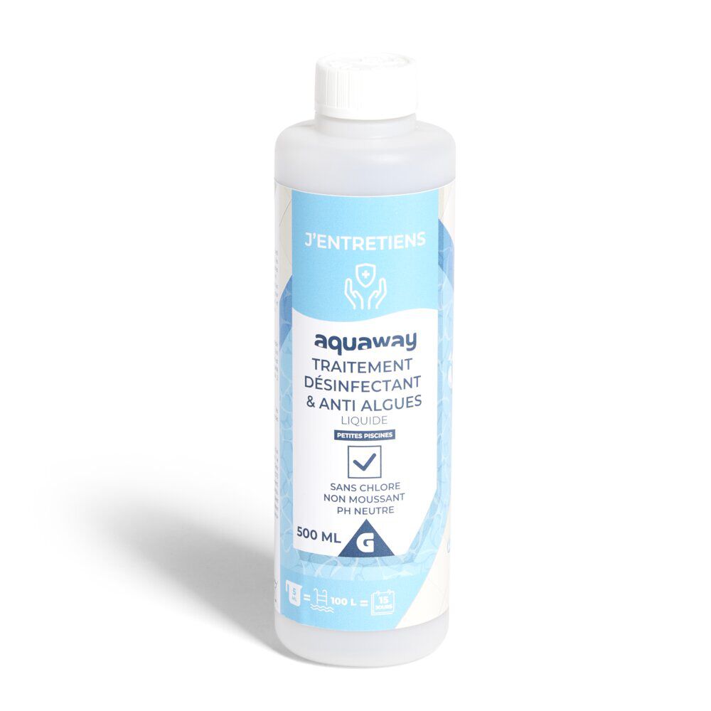 Traitement liquide désinfectant et anti-algues Aquaway 500ml