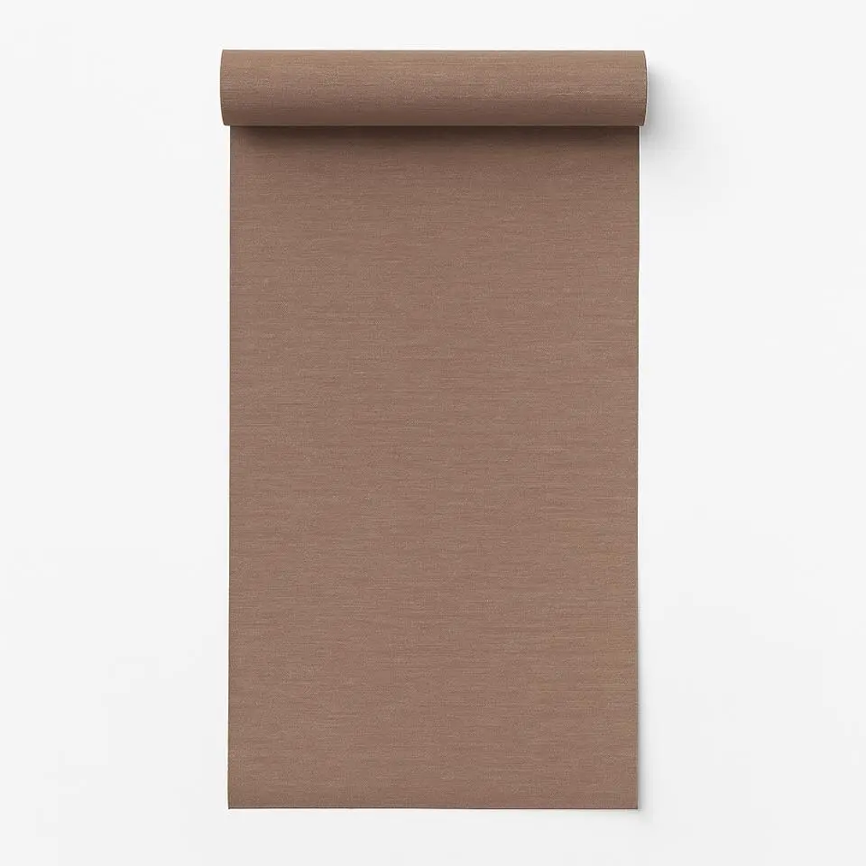 Dutch Wallcoverings Vliesbehang Linen & Textures uni - koper - 10,05m x 53cm