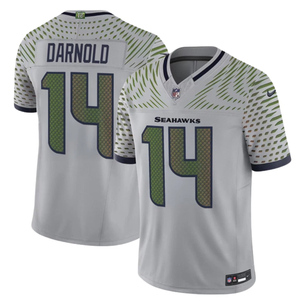 Youth Sam Darnold Seattle Seahawks Nike 2025 RIVALRIES Vapor Limited Jersey - Gray