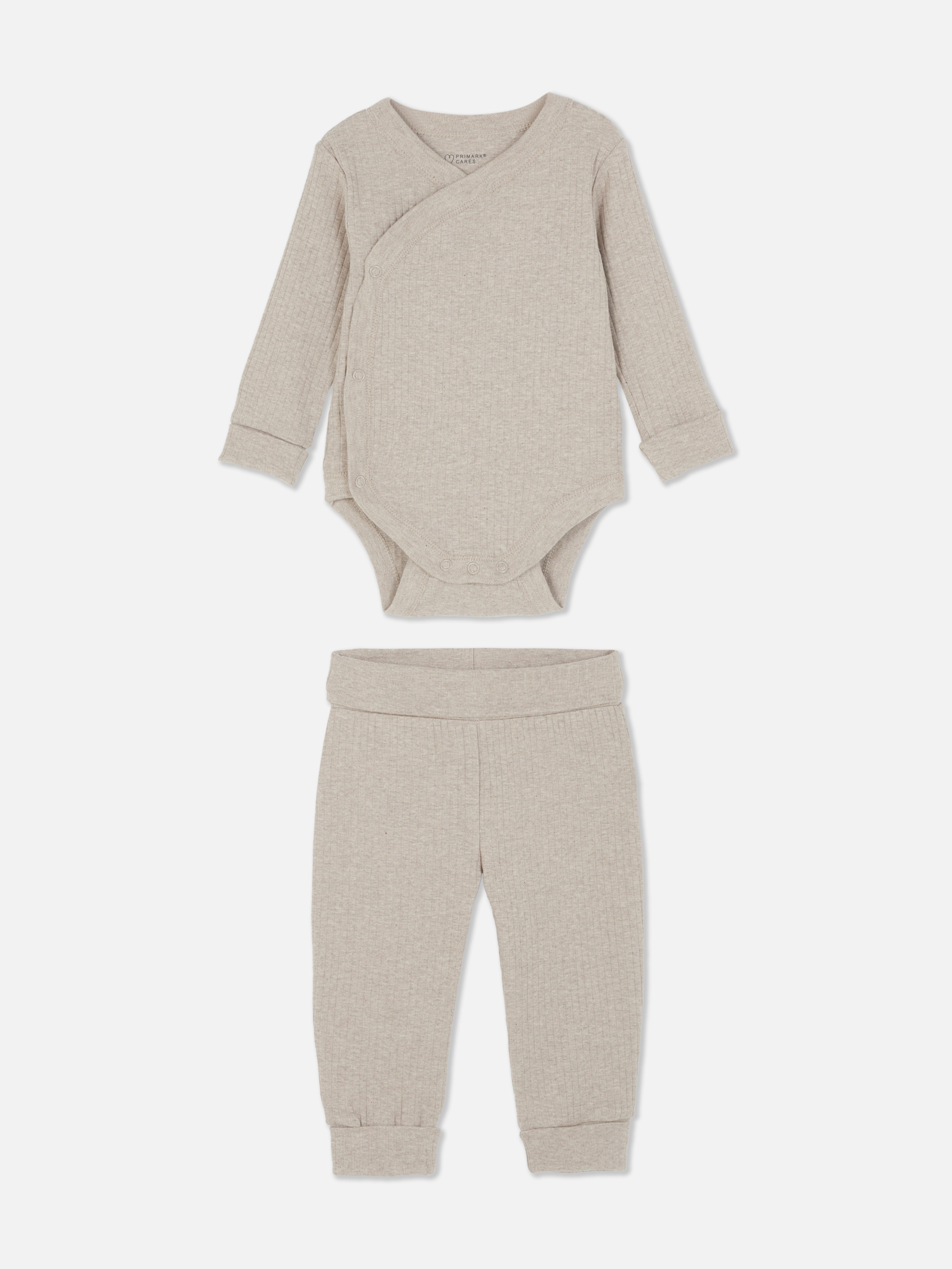 0-18mths | Room to Grow Wrap Bodysuit and Leggings Newborn Set