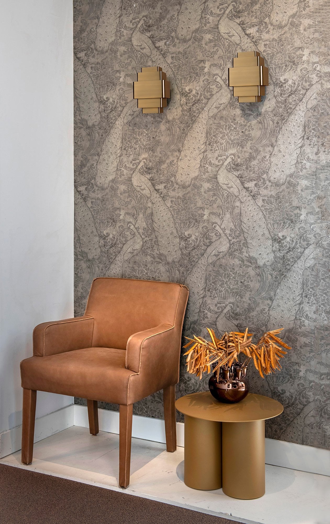 Artdelight Wandlamp Layers Brons Up & Down 27.5 x 20cm excl. 3 x G9