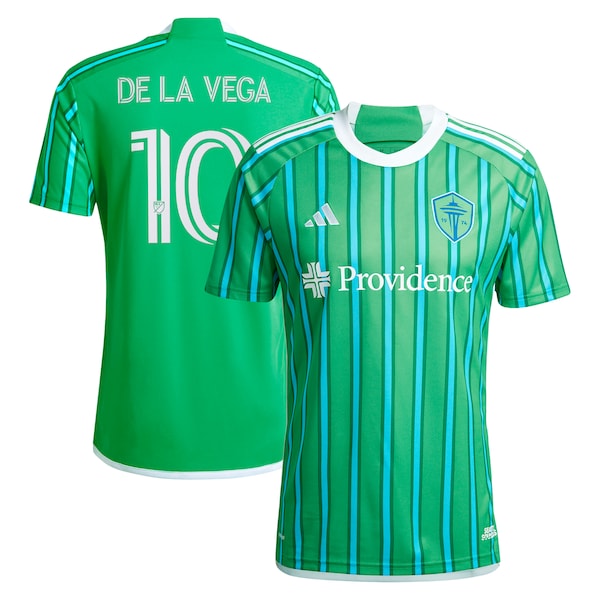 Pedro de la Vega Seattle Sounders FC adidas 2024 The Anniversary Kit Replica Player Jersey – Green