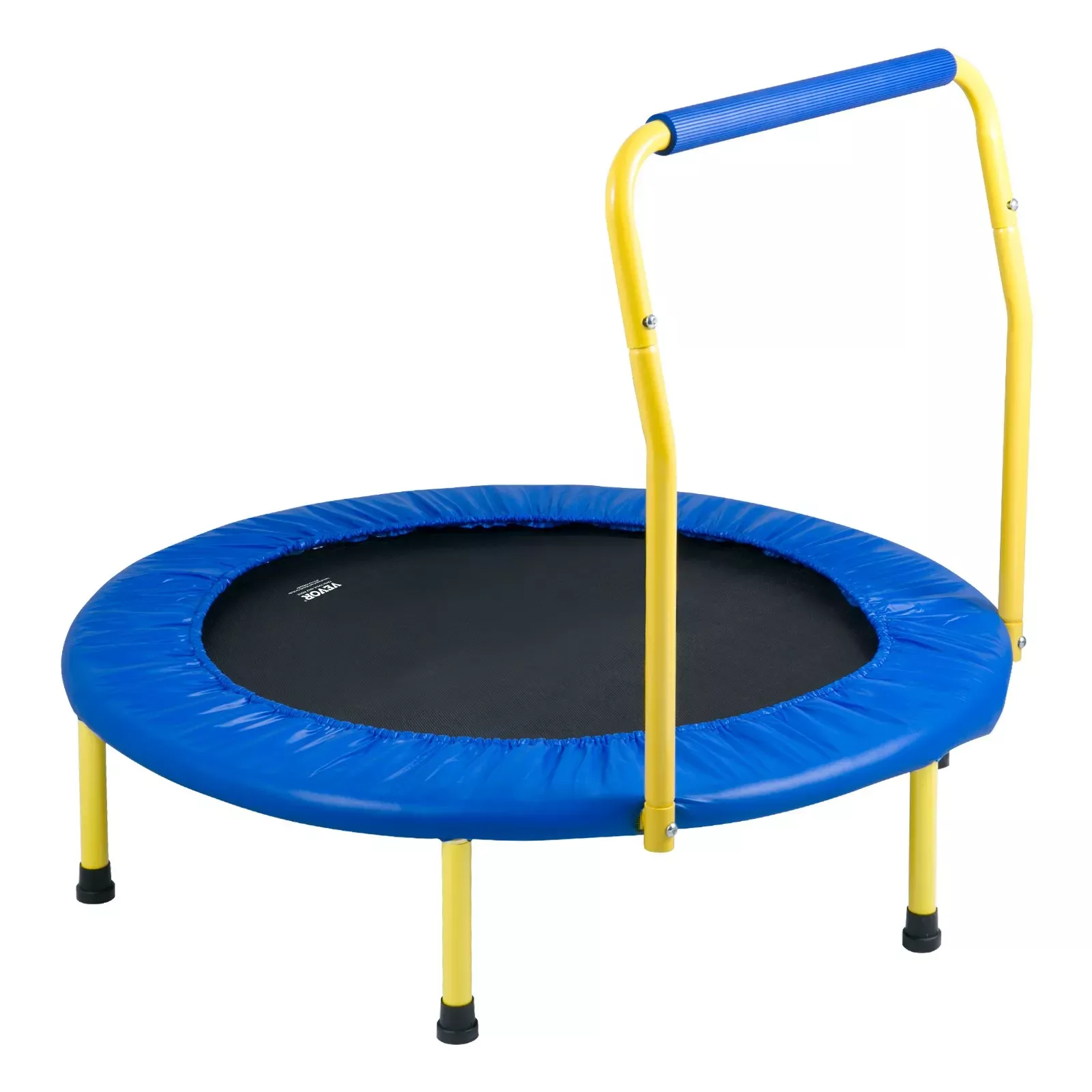 Trampolina domowa do ćwiczeń z poręczą dla dorosłych i dzieci 91 cm