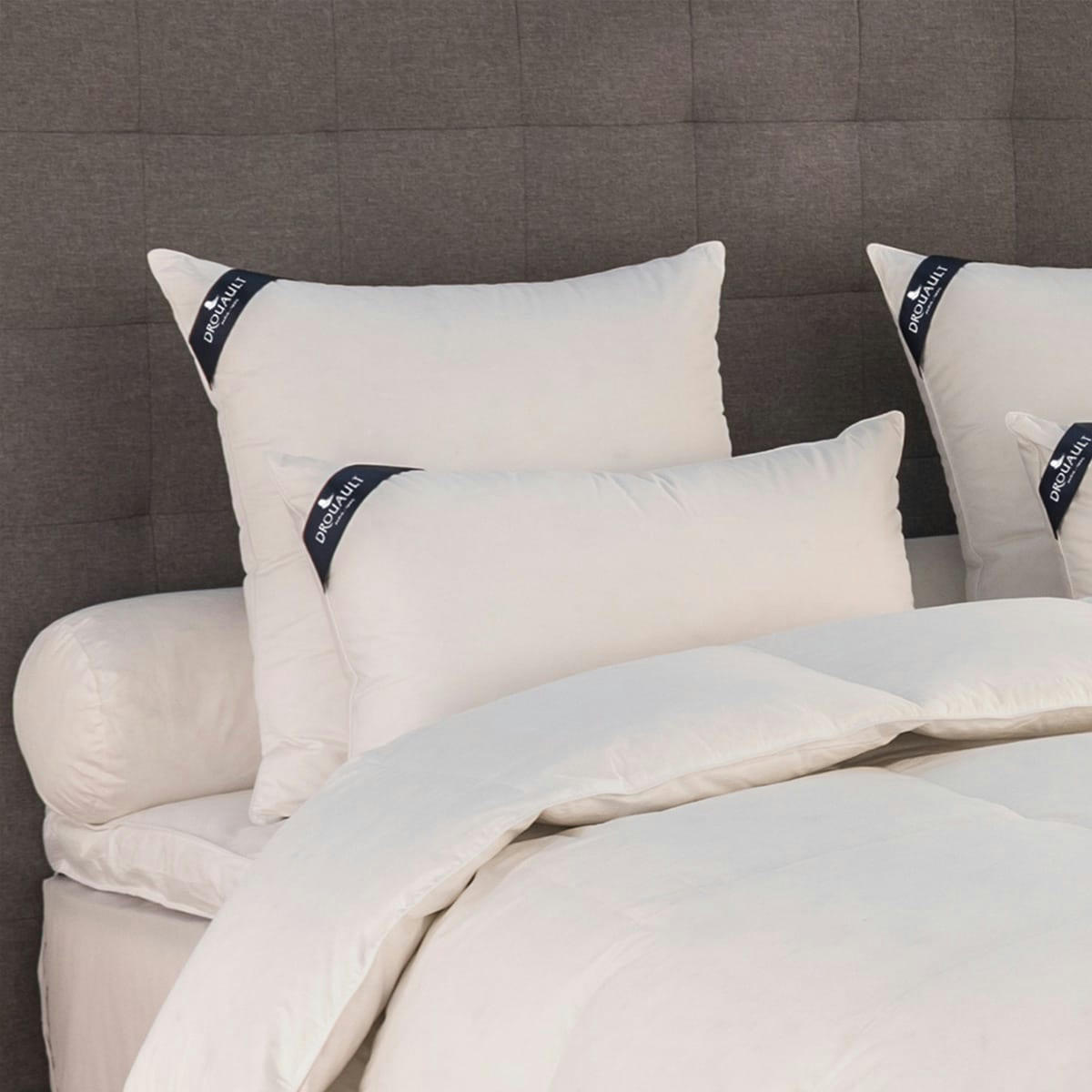 NEPAL - Oreiller Népal  - 70% Duvet Canard - MOELLEUX 65x65 cm - Drouault
