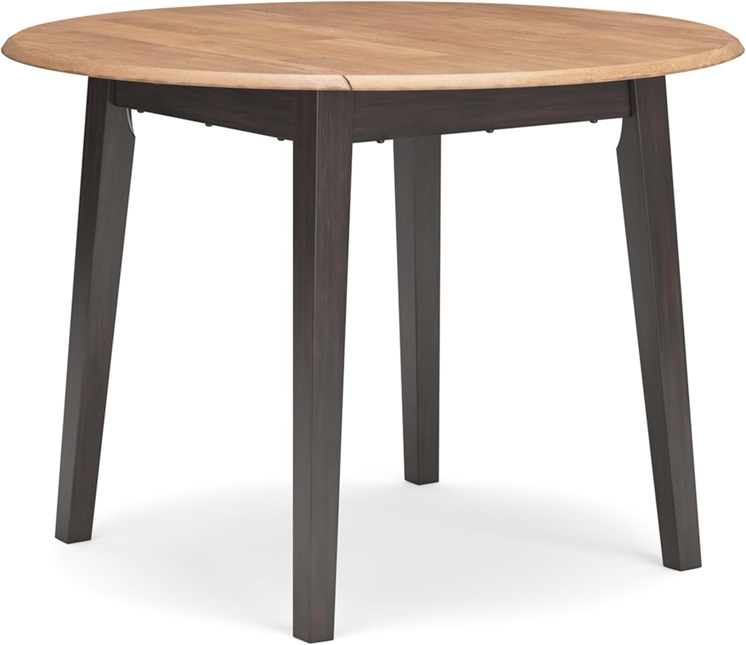Signature Design by Ashley Gesthaven Contemporary Dining Drop Leaf Table with 4 Legs, Light Brown & Dark Brown