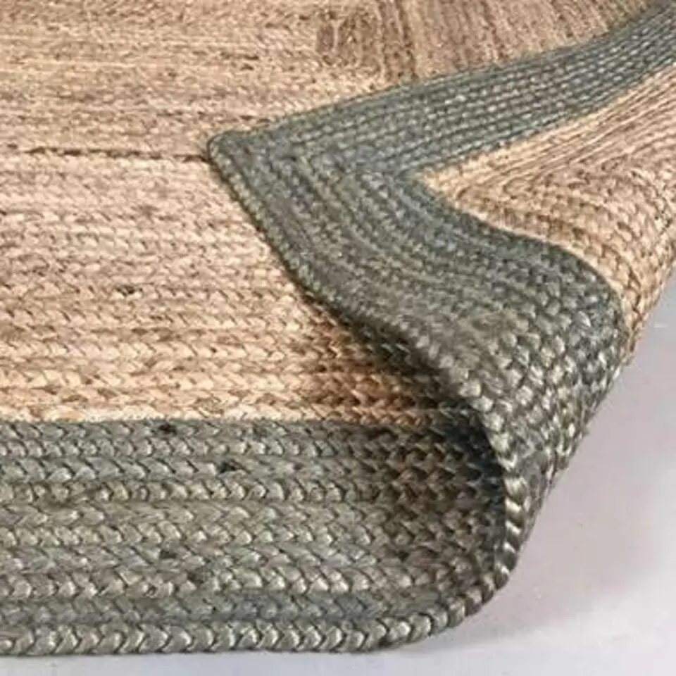 Eva Interieur Vloerkleed Jute - Naturel/Groen - 190x290
