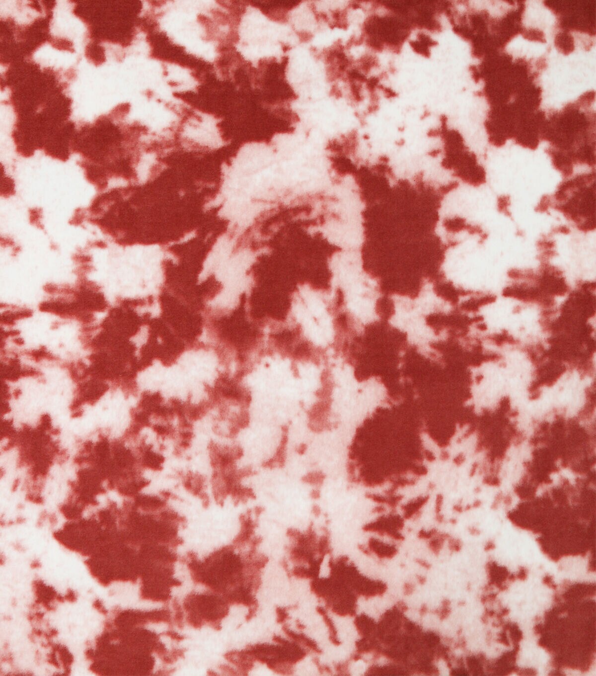 Red Tie Dye Anti Pill Fleece Fabric