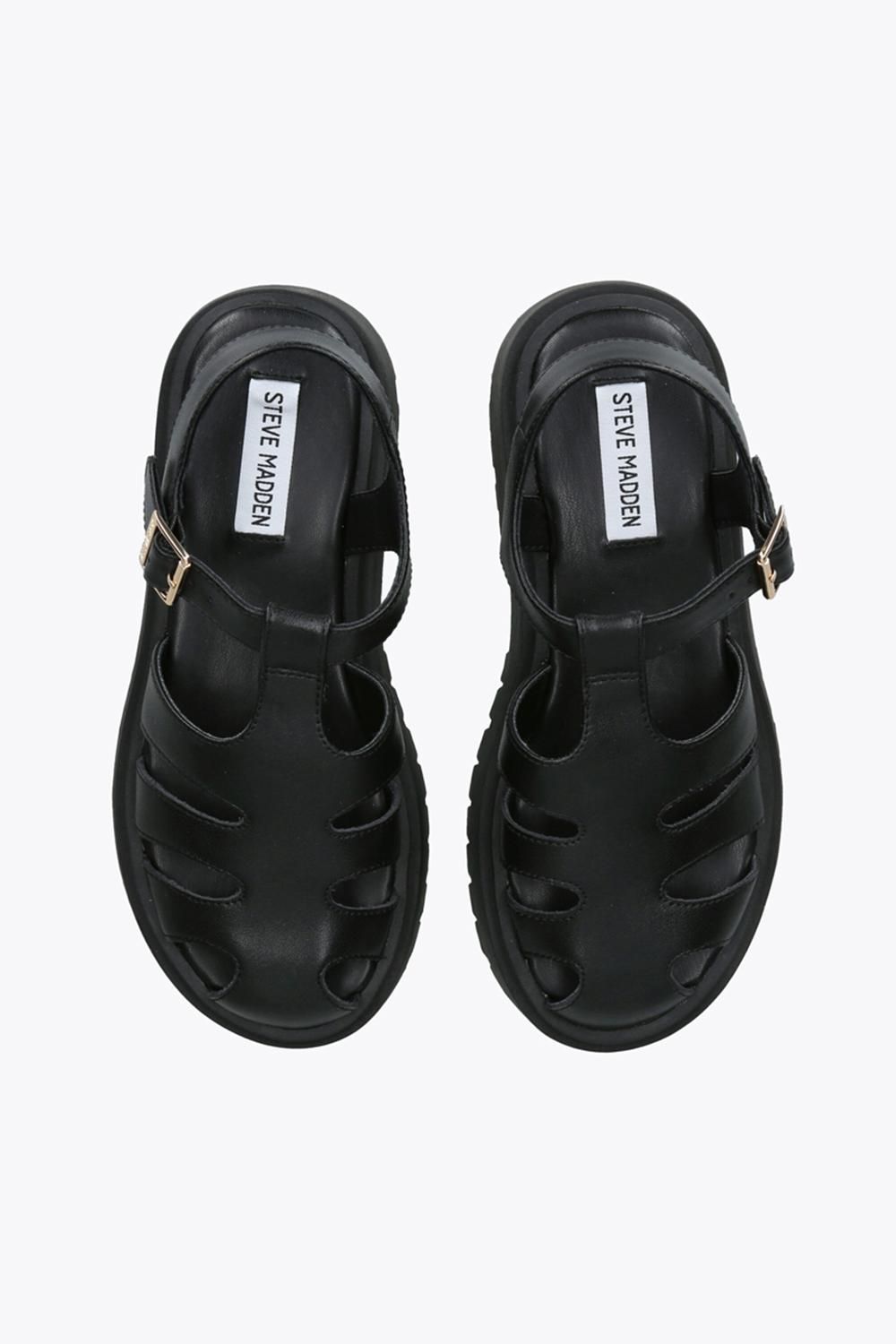 STEVE MADDEN Minsk Black' Leather Sandals