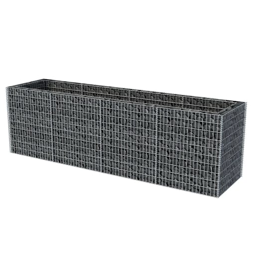 NNEVL Gabion Raised Bed Steel 360x90x100 cm