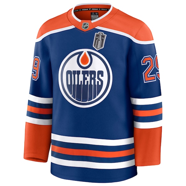 Leon Draisaitl Edmonton Oilers  2025 Stanley Cup Final Home Premium Jersey - Royal