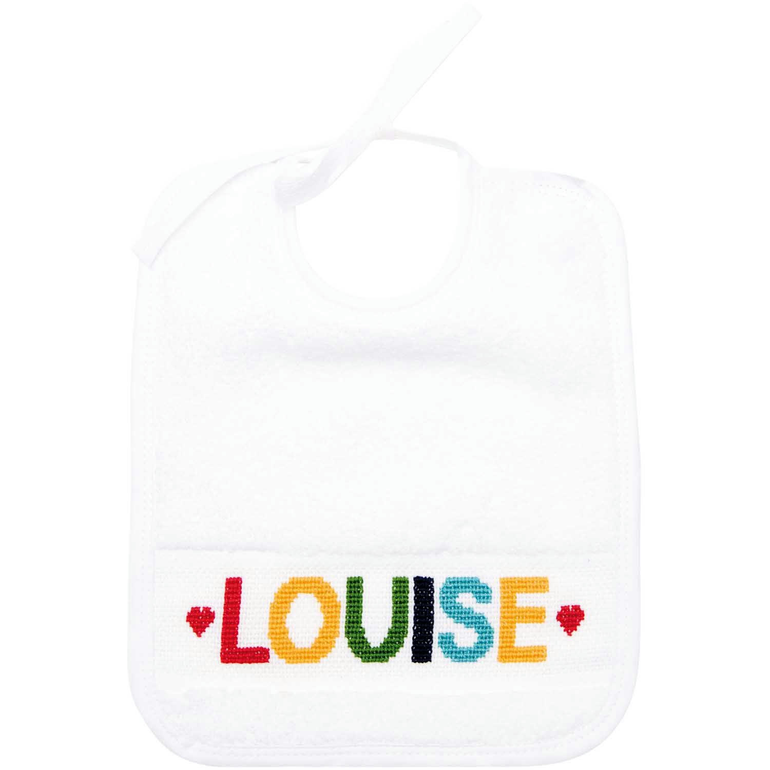 - Kit bavoir à broder Alphabet 23 x 28 cm
