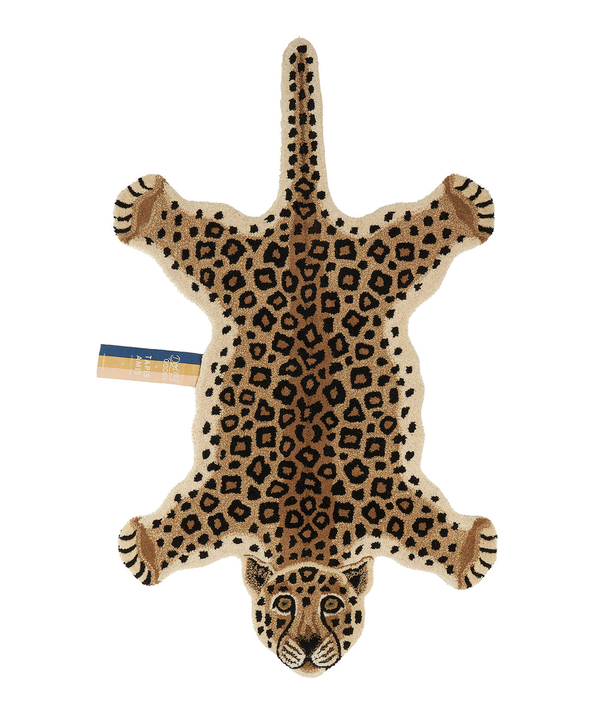 Doing Goods Loony Luipaard Vloerkleed - Groot 150 x 90 x 2 cm - 100% wol