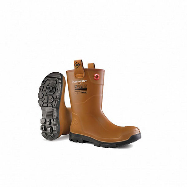 Botte de sécurité fourées RIGAIR PRO FUR S5 SRA SRC CI Dunlop marron/noir P - COVERGUARD - 9RFPO90039