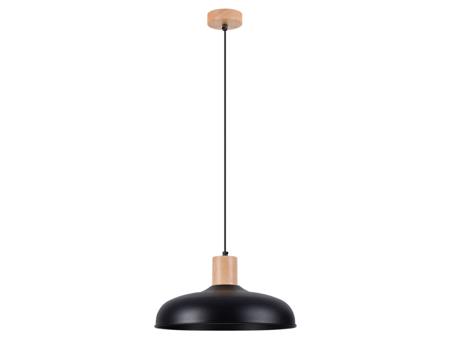 Lampa wisząca Indy stalowa czarna