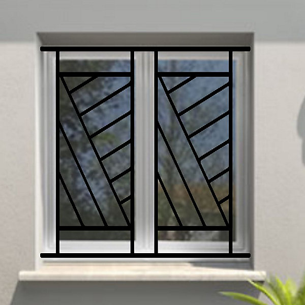 Grille de Defense Omega pour Fenetre H 135 cm x L 120 cm (côte tableau)
