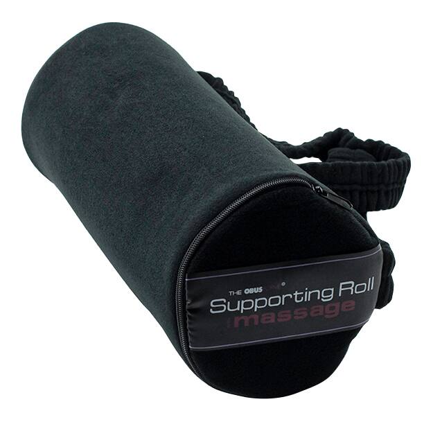 ObusForme Portable Lumbar/Lower Back/Neck Support Pillow with Massage For Home/Office/Travel