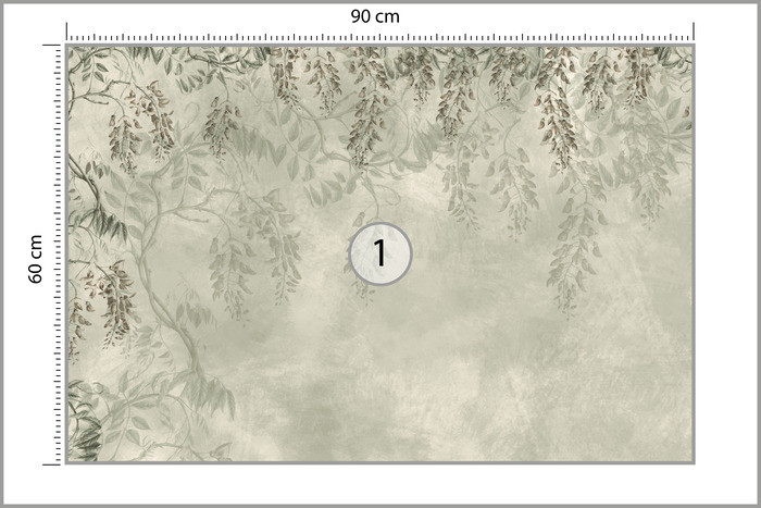 Fototapeta Tropikalne Kwiaty W Stylu Vintage 90x60cm