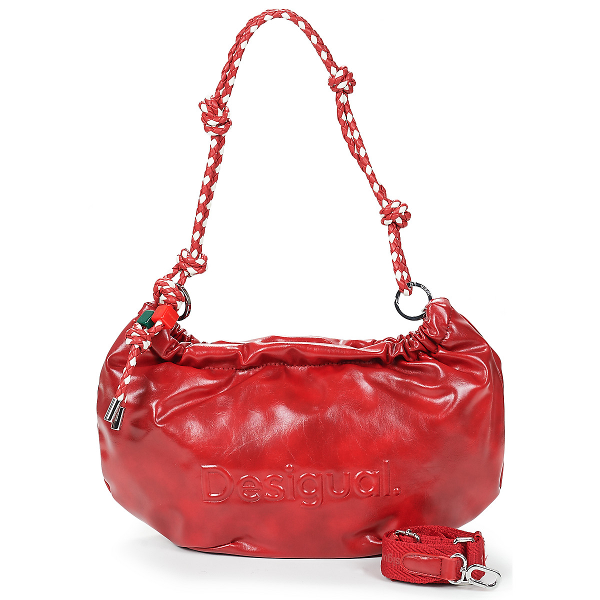 Desigual - BAG HALF LOGO RED - Red