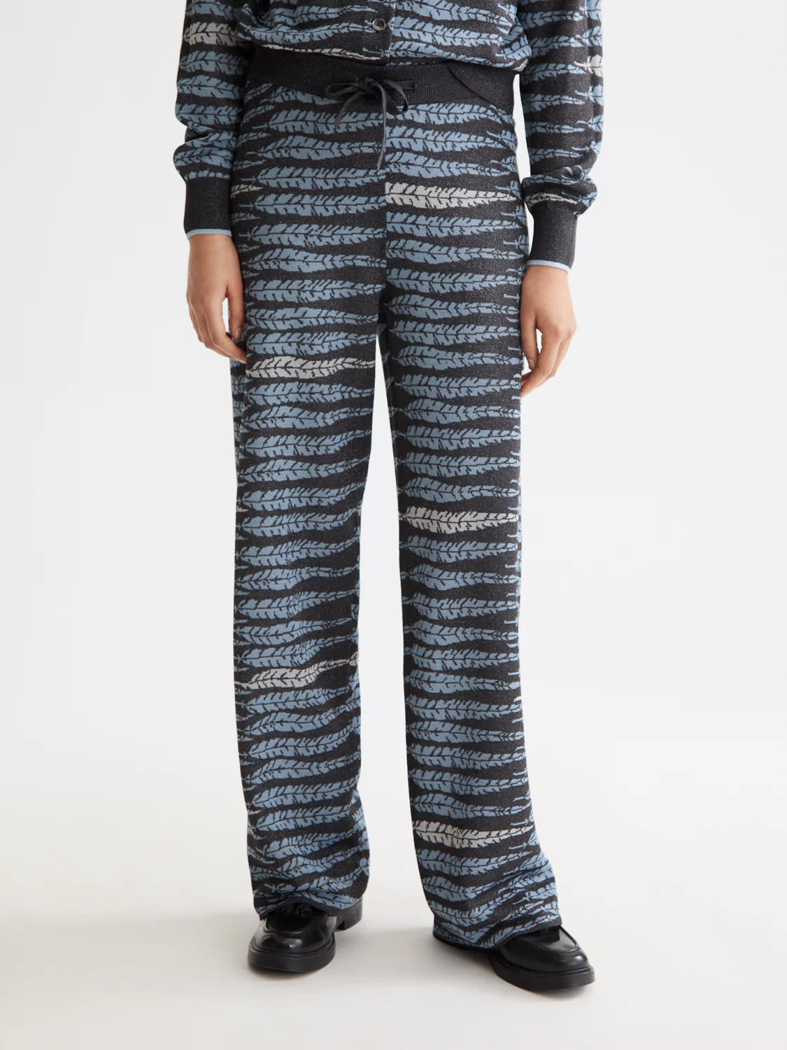 Lurex Jacquard Trousers