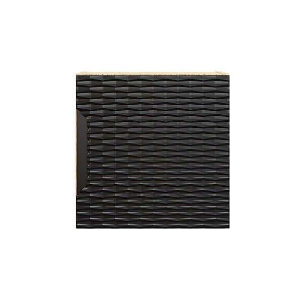 Armoire murale 1 porte Elora Noir et Bois