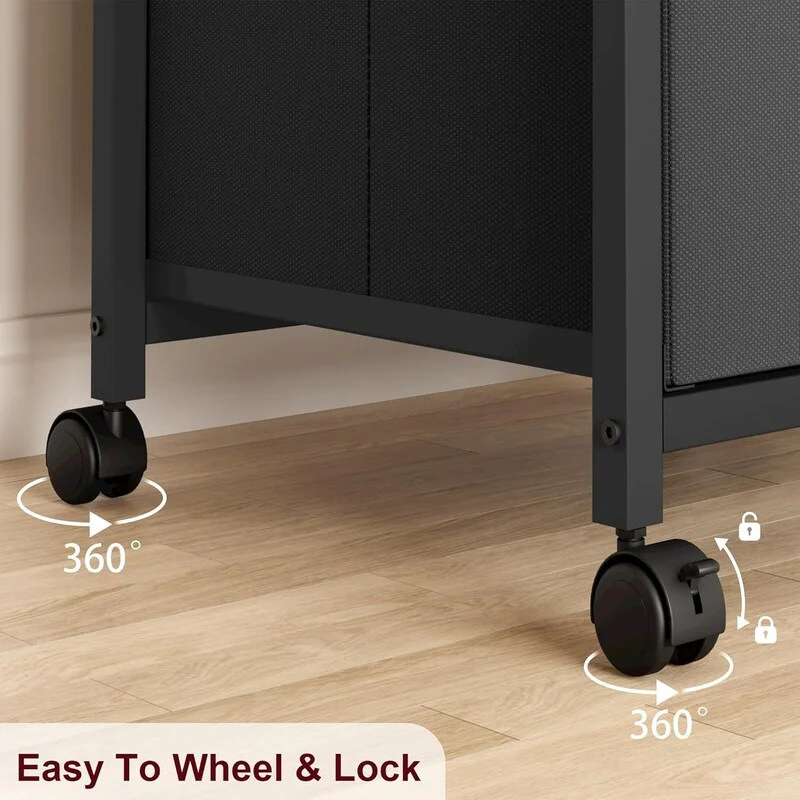 3 Drawer Mobile File Cabinet,with Rolling Wheel and Lock Suit