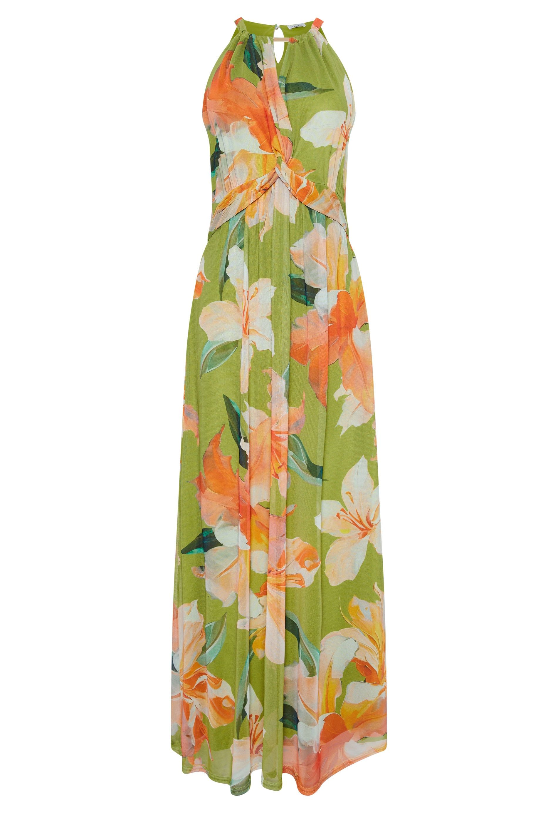 M&Co Mesh Knot Front Maxi Dress