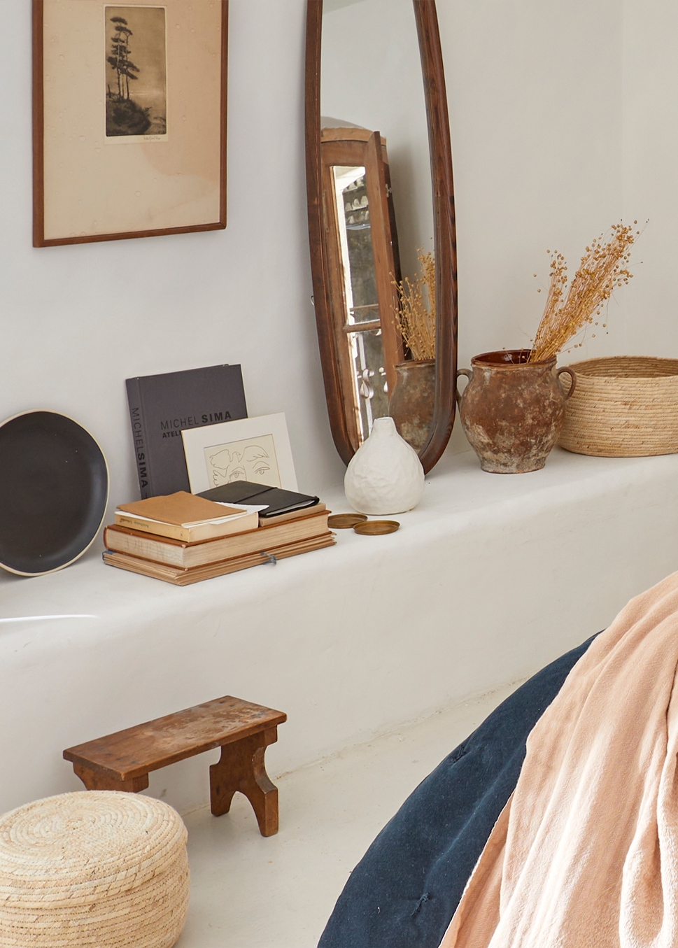 VASE SOLIFLORE EN GRÈS BLANC