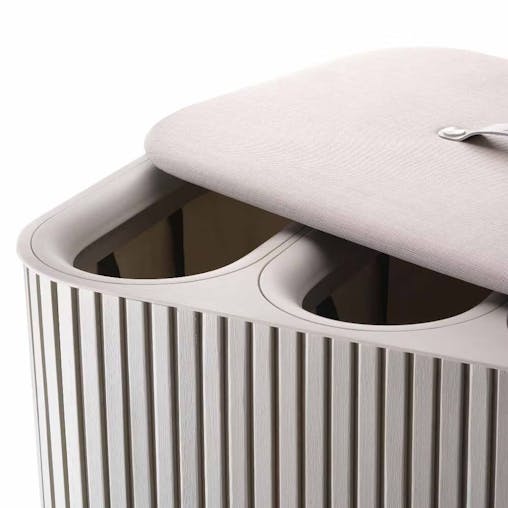 Joseph Joseph Tota Trio Luxe 90L Laundry Separation Basket Ecru