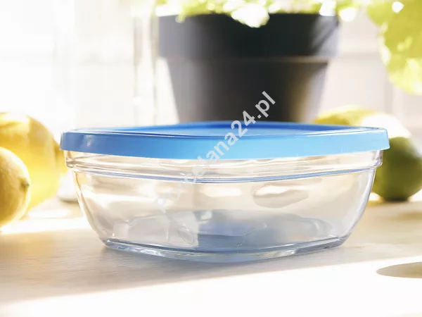 Pojemnik szklany kwadratowy / salaterka 610 ml Duralex - Freshbox 11.DX.FRK.40101