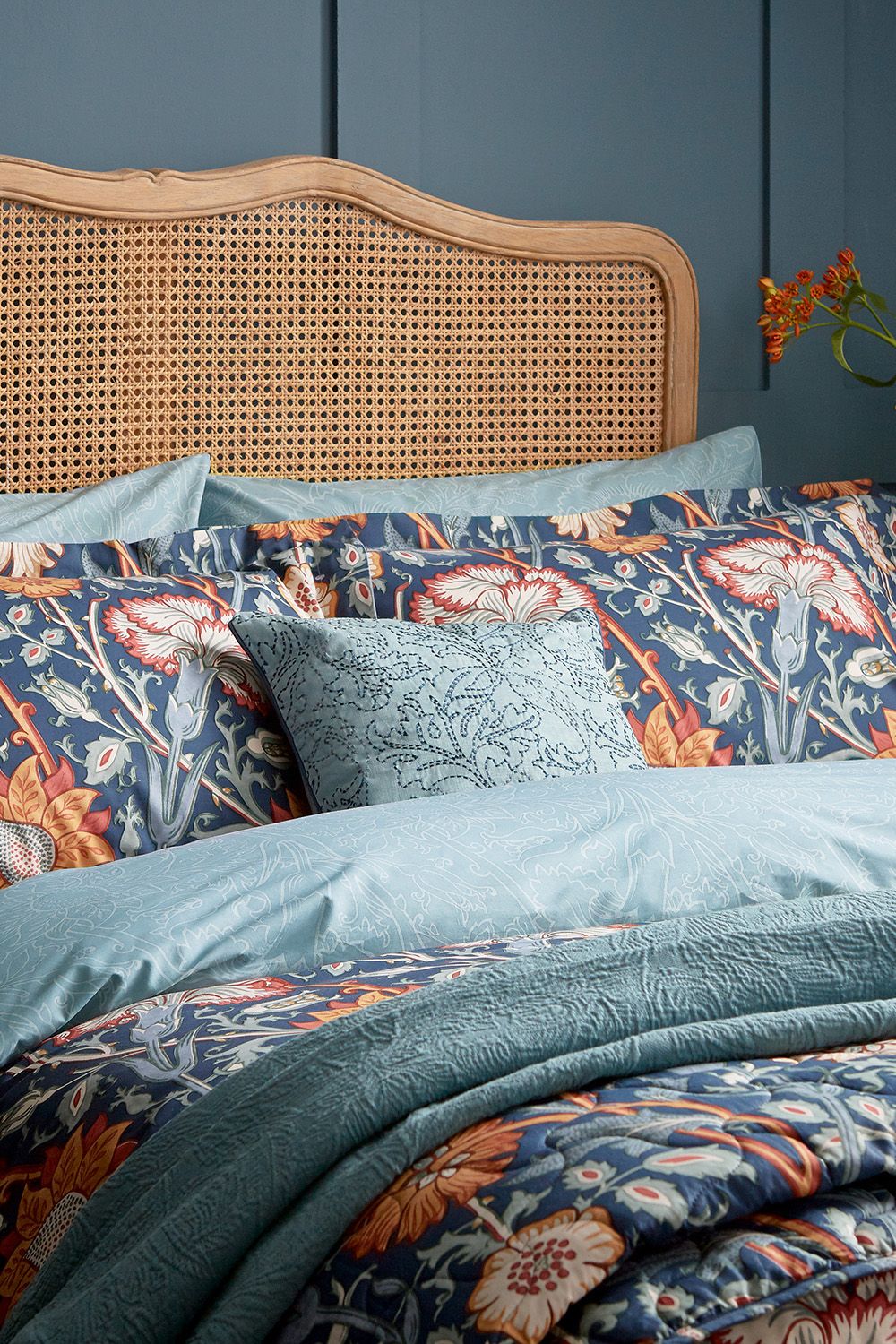 Morris & Co Pink And Rose Teal' Duvet Cover Set