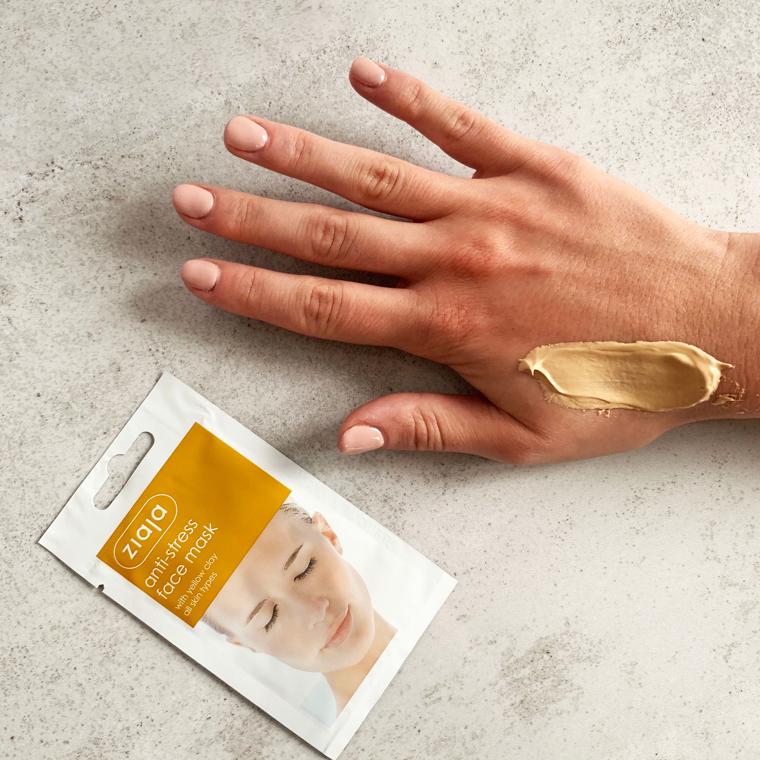 Ziaja Anti-Stress Face Mask With Yellow Clay/Sachet/Display 7ml