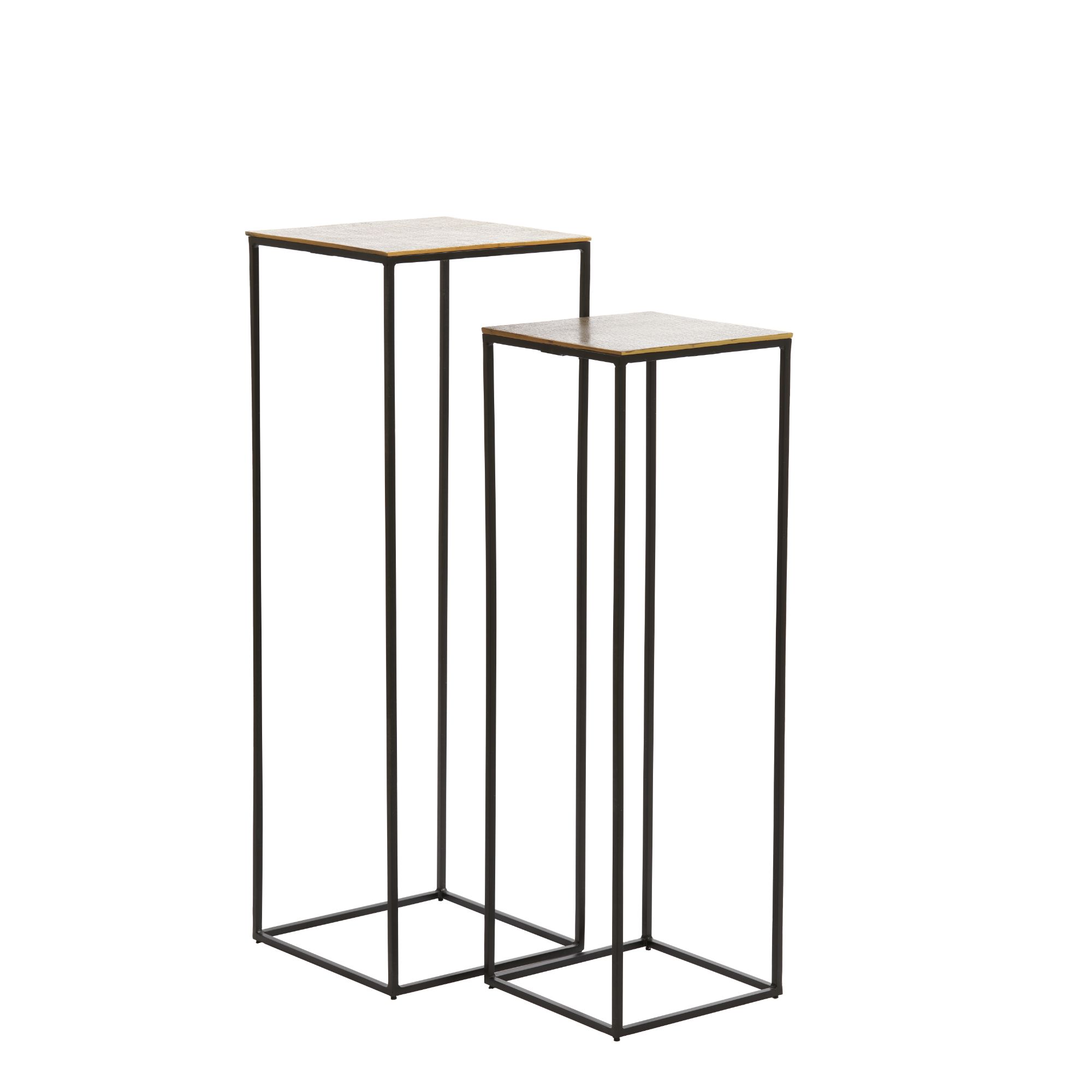 Light & Living bijzettafel Quin - brons - 30x30x90.5cm