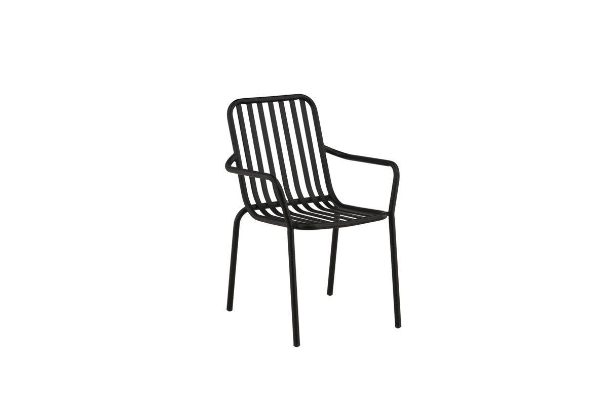 Rebellenclub Tuinstoel Electra - Set van 2 - Zwart Ê