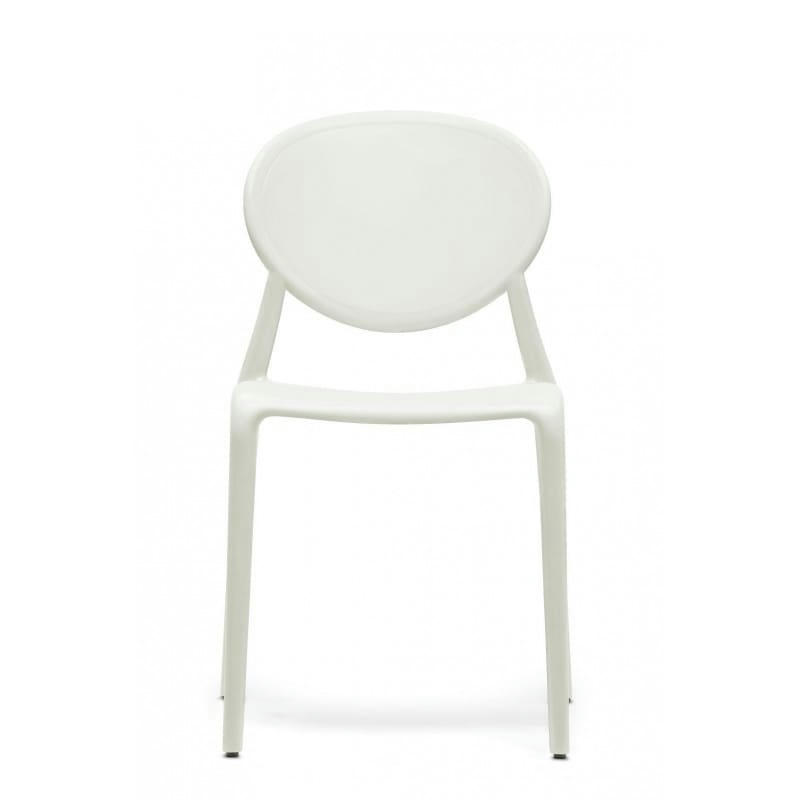 GIO - Chaise design en plastique blanc