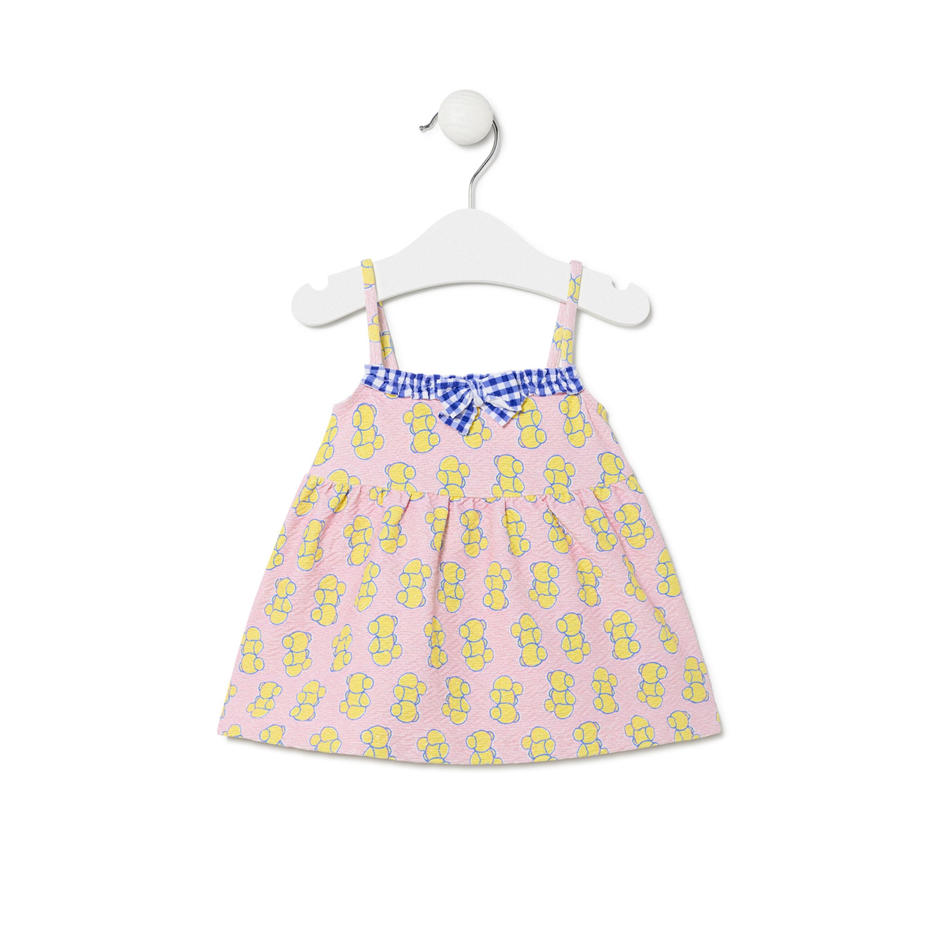 Vestido de tirantes de niña Chic rosa