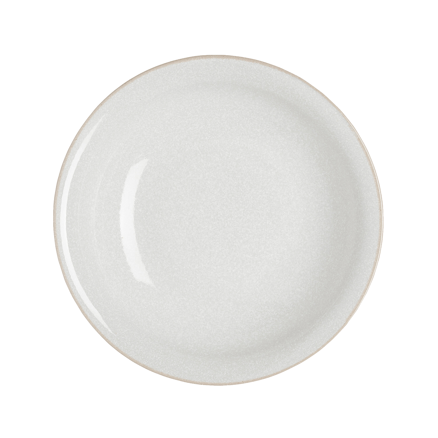 Cotton White Medium Shallow Bowl