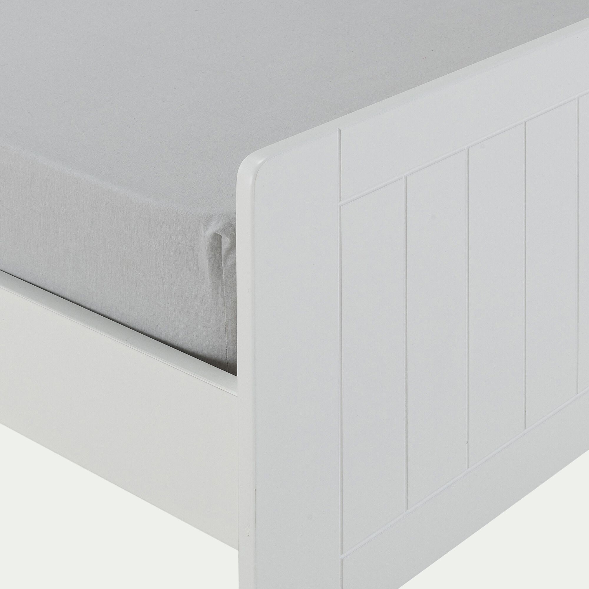 POLLUX - Lit 1 place enfant en bois 90x200cm - blanc