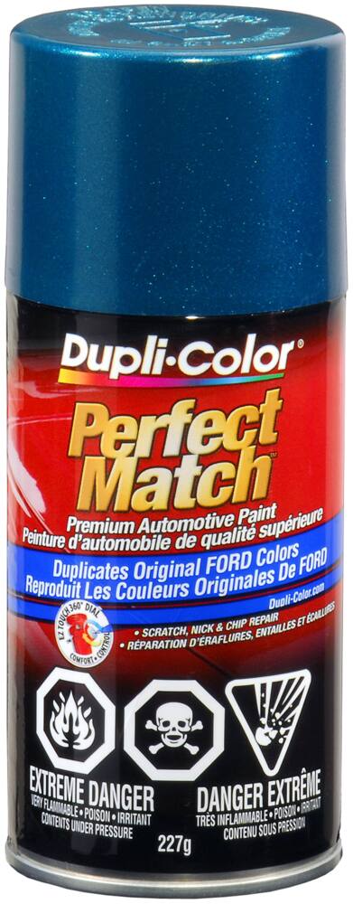 Dupli-Color Perfect Match Premium Acrylic Lacquer Automotive Aerosol Spray Paint, Teal Metallic (4A), 227-g