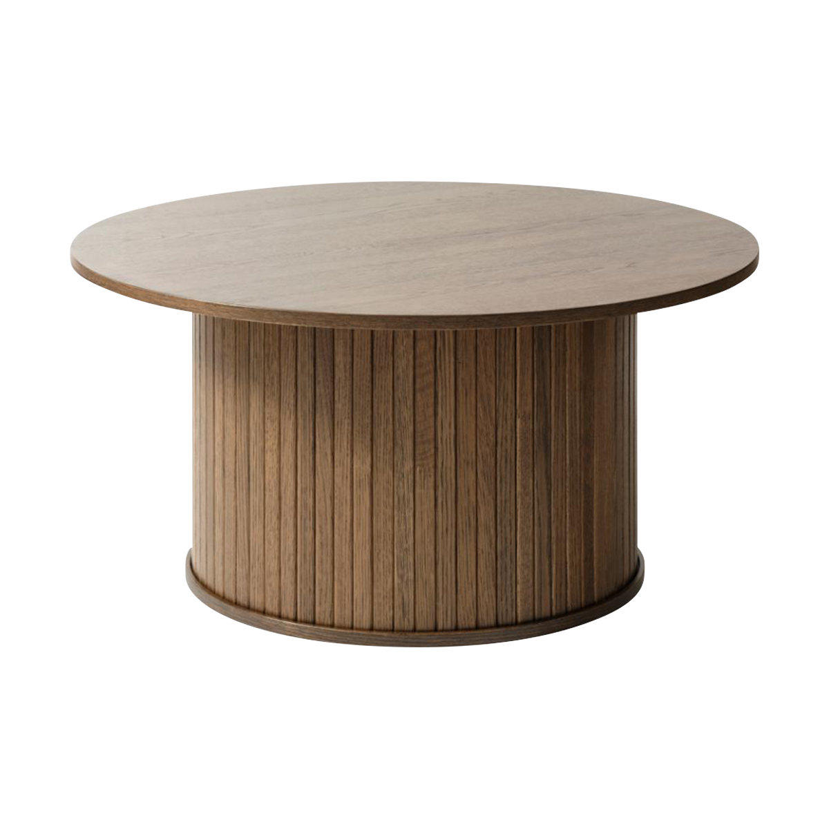 Olivine Lenn Ronde Houten Salontafel - Gerookt Eiken
