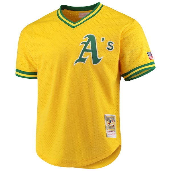 Jose Canseco Oakland Athletics Cooperstown Collection Mesh Batting Practice Jersey - Gold